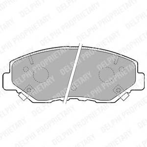 DELPHI LP1806 Комплект тормозных колодок