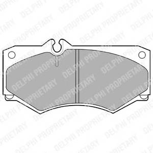 DELPHI LP468 Комплект тормозных колодок