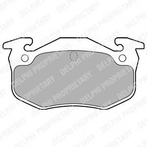 DELPHI LP699 Комплект тормозных колодок