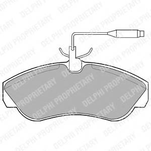 DELPHI LP878 Комплект тормозных колодок