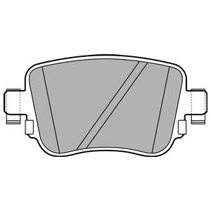 DELPHI LP2709 Комплект тормозных колодок
