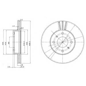 DELPHI BG2567 Гальмівний диск DELPHI BG2567 Гальмівний диск