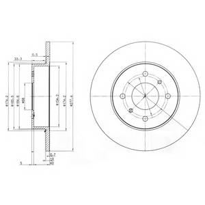 DELPHI BG3764 Гальмівний диск DELPHI BG3764 Гальмівний диск