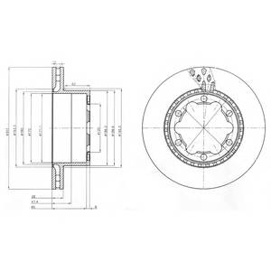 DELPHI BG9015 Гальмівний диск DELPHI BG9015 Гальмівний диск