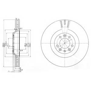 DELPHI BG9844 Тормозной диск DELPHI BG9844 Тормозной диск