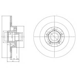 DELPHI BG9024RS Тормозной диск DELPHI BG9024RS Тормозной диск