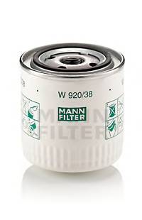 MANN-FILTER W 920/38 Масляный фильтр MANN-FILTER W 920/38 Масляный фильтр