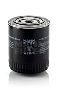 MANN-FILTER W 930/9 Масляный фильтр MANN-FILTER W 930/9 Масляный фильтр