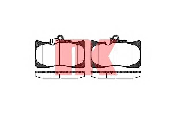 NK 224573 Комплект тормозных колодок