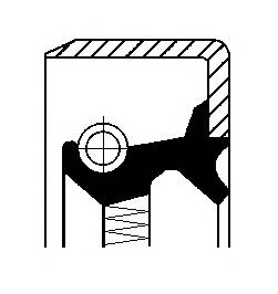 CORTECO 19036492B Кільце ущільнювача, ступиц...