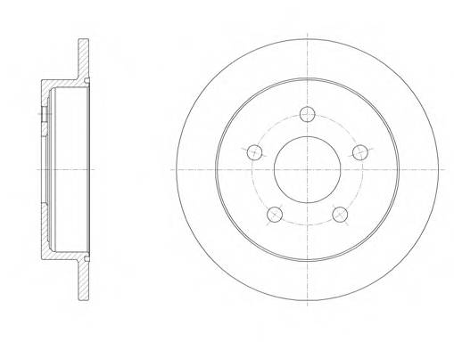 ROADHOUSE 6719.00 Тормозной диск