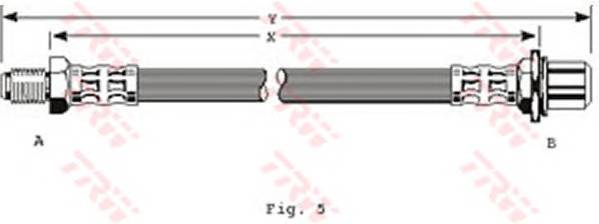 TRW PHB251 Гальмівний шланг TRW PHB251 Гальмівний шланг