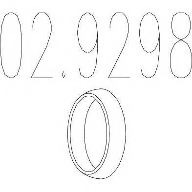 MTS 02.9298 Уплотнительное кольцо, тру