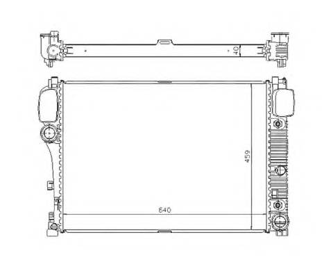 NRF 53839 Радиатор, охлаждение двига