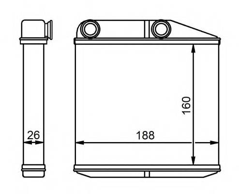 NRF 54213 Теплообменник, отопление с