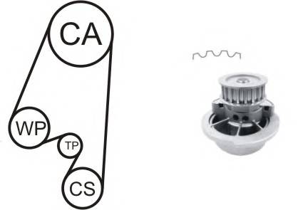 AIRTEX WPK-167701 Водяной насос + комплект зу