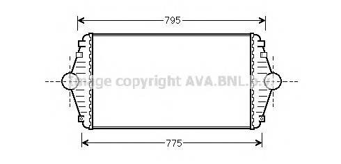 AVA QUALITY COOLING CN4086 Интеркулер