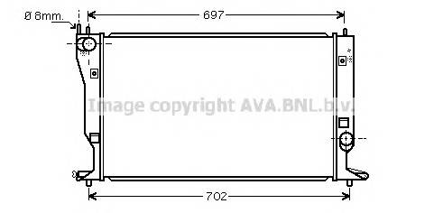 AVA QUALITY COOLING TO2398 Радиатор, охлаждение двига... AVA QUALITY COOLING TO2398 Радиатор, охлаждение двига...