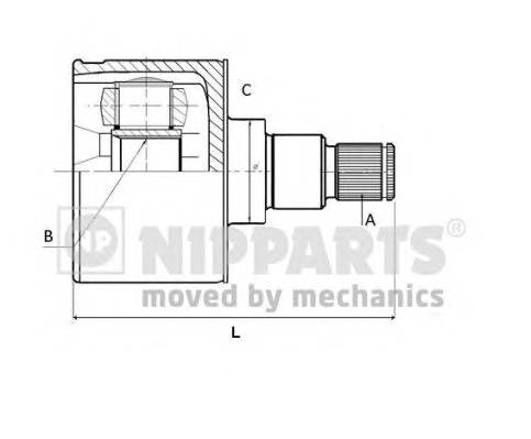 NIPPARTS N2830900 Шарнирный комплект, привод... NIPPARTS N2830900 Шарнирный комплект, привод...