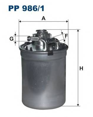 FILTRON PP986/1 Топливный фильтр FILTRON PP986/1 Топливный фильтр