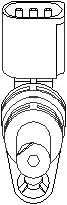 TOPRAN 111 380 Датчик частоты вращения, уп