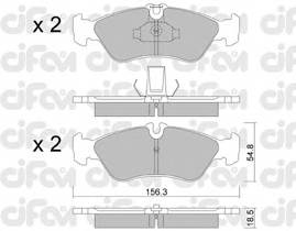 CIFAM 822-311-0 Комплект тормозных колодок