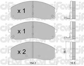 CIFAM 822-631-0 Комплект тормозных колодок... CIFAM 822-631-0 Комплект тормозных колодок...
