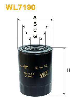 WIX FILTERS WL7199 Масляный фильтр WIX FILTERS WL7199 Масляный фильтр