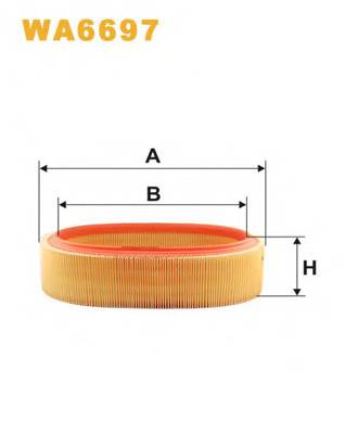 WIX FILTERS WA6697 Повітряний фільтр WIX FILTERS WA6697 Повітряний фільтр