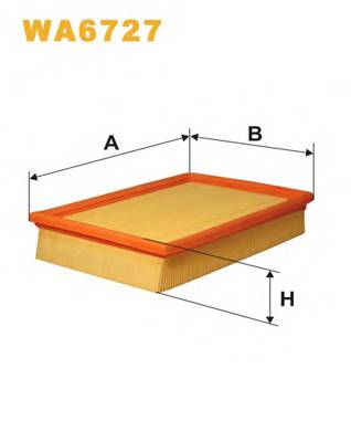 WIX FILTERS WA6727 Повітряний фільтр WIX FILTERS WA6727 Повітряний фільтр