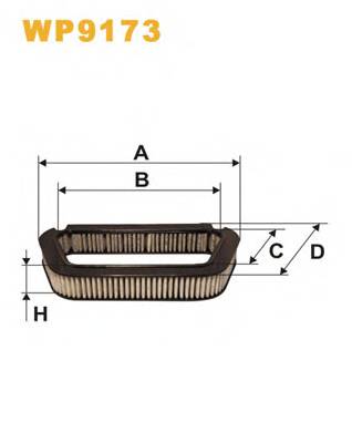 WIX FILTERS WP9173 Фильтр, воздух во внутренно... WIX FILTERS WP9173 Фильтр, воздух во внутренно...