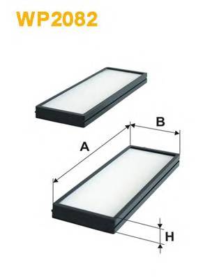 WIX FILTERS WP2082 Фильтр, воздух во внутренно