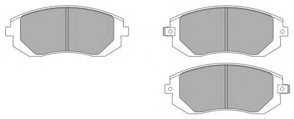 FREMAX FBP-1564 Комплект тормозных колодок