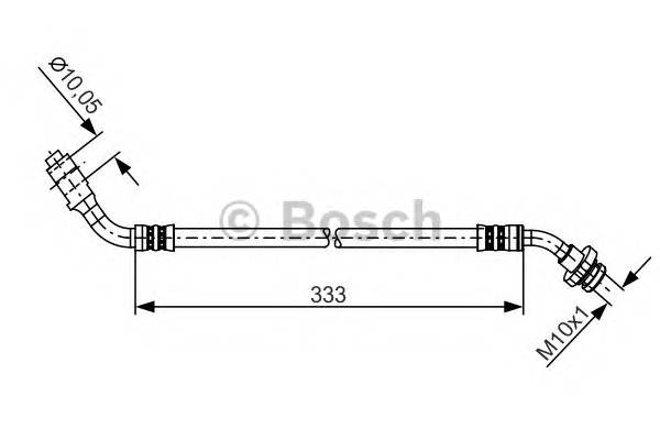 BOSCH 1 987 481 229 Тормозной шланг BOSCH 1 987 481 229 Тормозной шланг