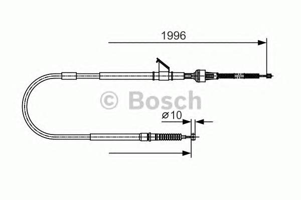 BOSCH 1 987 482 068 Трос, стояночная тормозная 