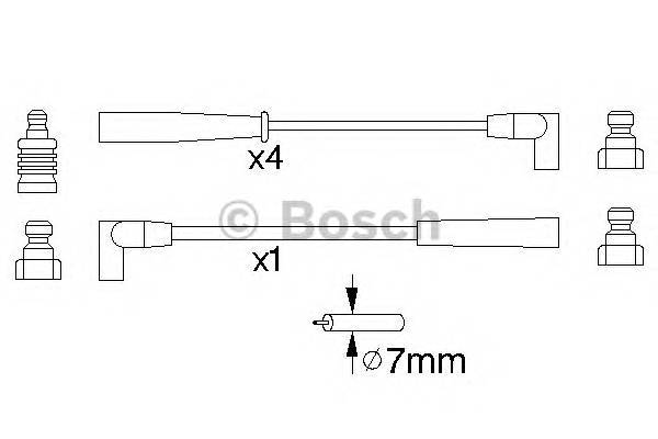 BOSCH 0 986 356 888 Комплект проводов зажигани