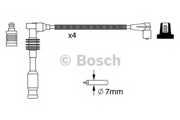 BOSCH 0 986 357 234 Комплект проводов зажигани
