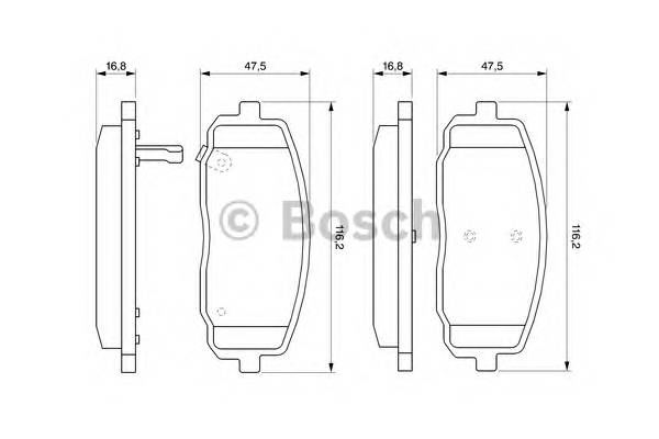 BOSCH 0 986 494 064 Комплект тормозных колодок... BOSCH 0 986 494 064 Комплект тормозных колодок...