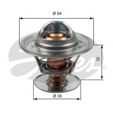 GATES TH13684G1 Термостат, охлаждающая жид