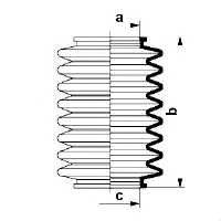 SPIDAN 83660 Пильовик, рульове управлін...