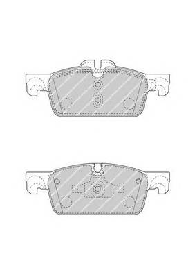 FERODO FDB4405 Комплект гальмівних колодо...
