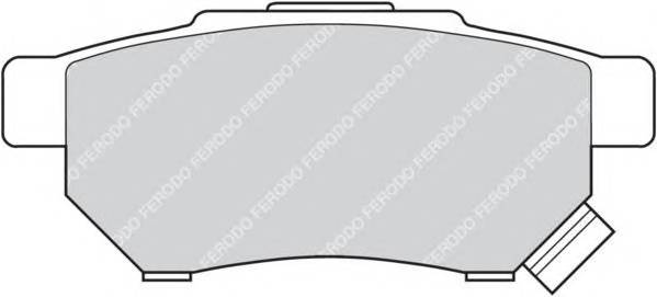 FERODO FDB621 Комплект тормозных колодок