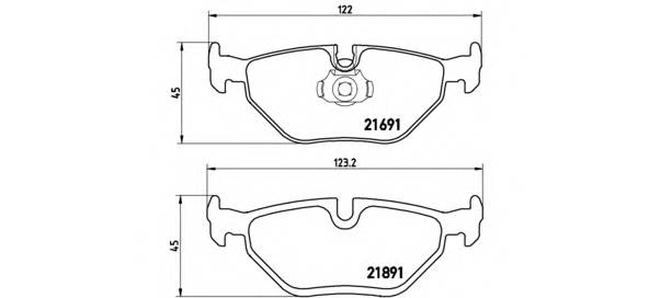 BREMBO P 06 023 Комплект тормозных колодок... BREMBO P 06 023 Комплект тормозных колодок...