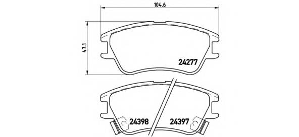 BREMBO P 30 027 Комплект тормозных колодок... BREMBO P 30 027 Комплект тормозных колодок...