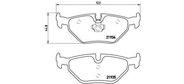 BREMBO P 71 006 Комплект гальмівних колодо... BREMBO P 71 006 Комплект гальмівних колодо...
