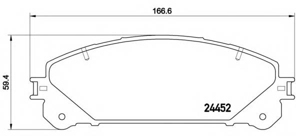 BREMBO P 83 145 Комплект гальмівних колодо... BREMBO P 83 145 Комплект гальмівних колодо...