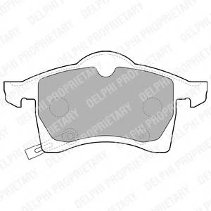 DELPHI LP1309 Комплект тормозных колодок