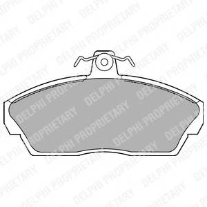 DELPHI LP1450 Комплект тормозных колодок