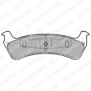 DELPHI LP1635 Комплект тормозных колодок