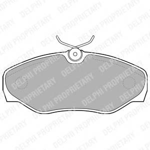 DELPHI LP1695 Комплект тормозных колодок